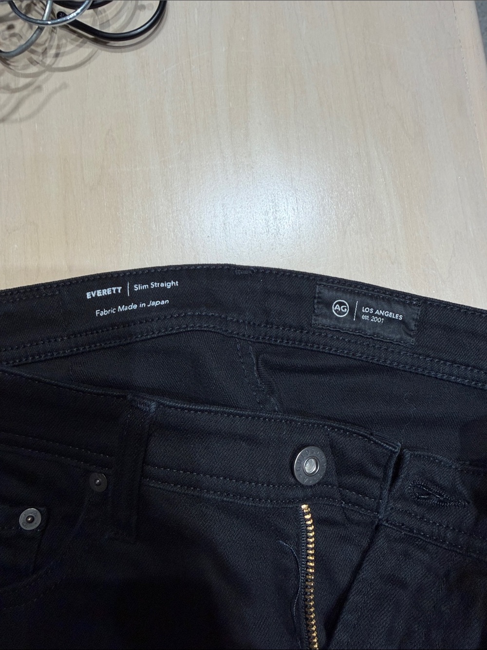 Ag Adriano Goldschmied Everett Slim Straight Jeans - Black